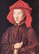 EYCK, Jan van Portrait of Giovanni Arnolfini  s oil on canvas